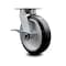 Service Caster 8 Inch Kingpinless Rubber on Aluminum Wheel Swivel Caster with Brake SCC SCC-KP30S820-RAR-SLB - alternate 1
